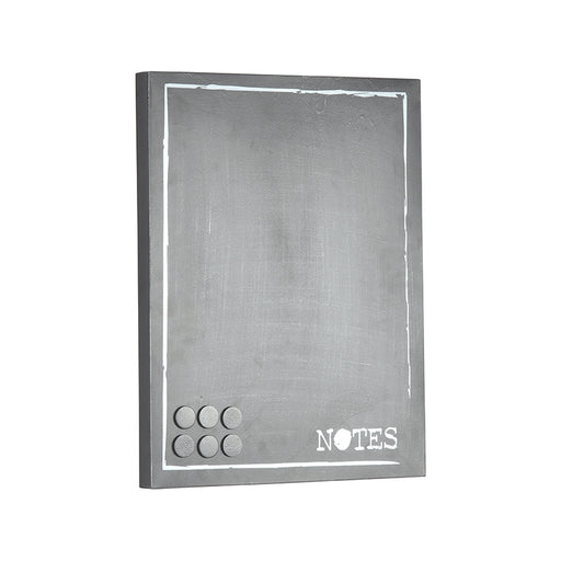Wanddecoratie Memobord Antiek Grijs Metaal - 36x3x46 cm-Wanddecoratie-LABEL51