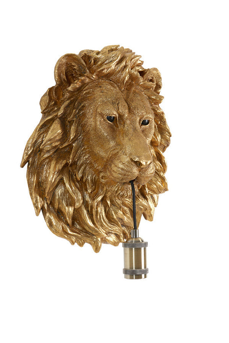 Wandlamp 33,5x19x40,5 cm LION antiek brons-Wandlampen-Light & Living