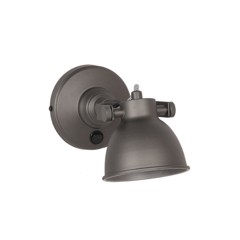 Wandlamp Bow Metaal Burned Steel 22x11x14 cm-Wandlampen-LABEL51