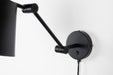 Wandlamp Hajo Metaal Zwart 52.5x16 cm E27-Tafellampen-Creating Home