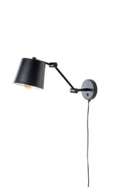 Wandlamp Fijne Er Iron Zwart 52.5x16x21 cm-Wandlampen-Creating Home