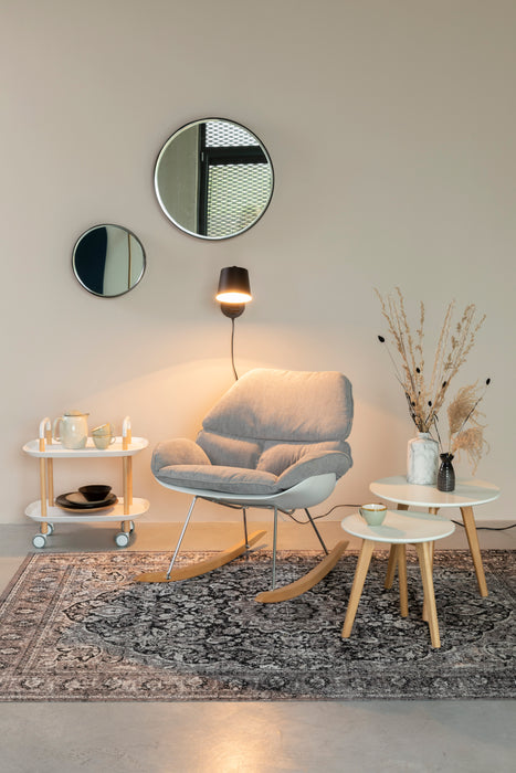 Wandlamp Hajo Metaal Zwart 52.5x16 cm E27-Tafellampen-Creating Home