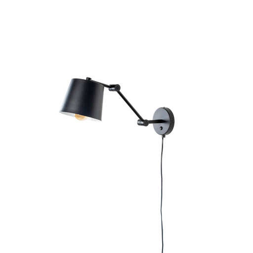 Wandlamp Hajo Metaal Zwart 52.5x16 cm E27-Tafellampen-Creating Home