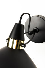 Wandlamp Jona Tijdloze Iron Zwart 19.5x19.5x15 cm-Wandlampen-Creating Home