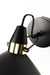 Wandlamp Jona Metaal Zwart Ø19.5x15 cm E27-Tafellampen-Creating Home