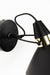 Wandlamp Jona Metaal Zwart Ø19.5x15 cm E27-Tafellampen-Creating Home