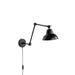 Wandlamp Xavi Metaal Zwart 17x17 cm E27-Tafellampen-Creating Home