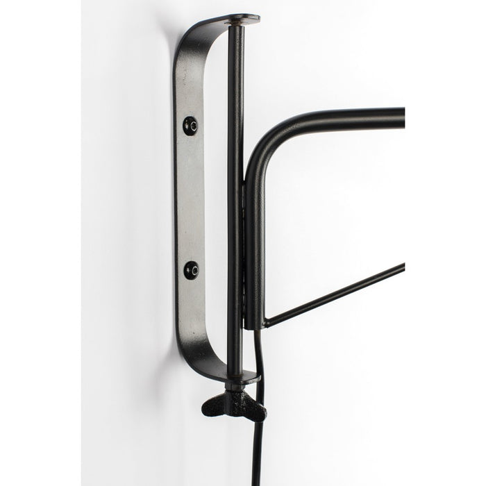 Wandlamp Lasse Draaiarm Iron Zwart 38x4x23.5 cm-Wandlampen-Creating Home