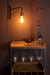 Wandlamp Lasse Metaal Zwart 38x4 cm E27-Tafellampen-Creating Home