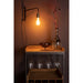 Wandlamp Lasse Metaal Zwart 38x4 cm E27-Tafellampen-Creating Home