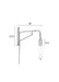 Wandlamp Lasse Metaal Zwart 38x4 cm E27-Tafellampen-Creating Home