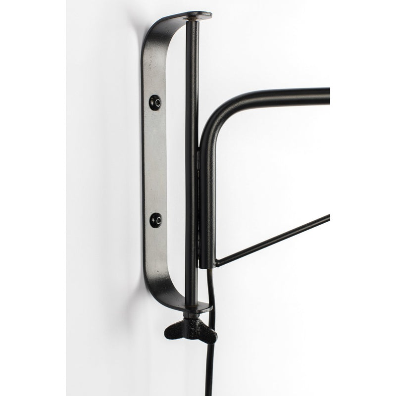 Wandlamp Lasse Draaiarm Iron Zwart 38x4x23.5 cm-Wandlampen-Creating Home