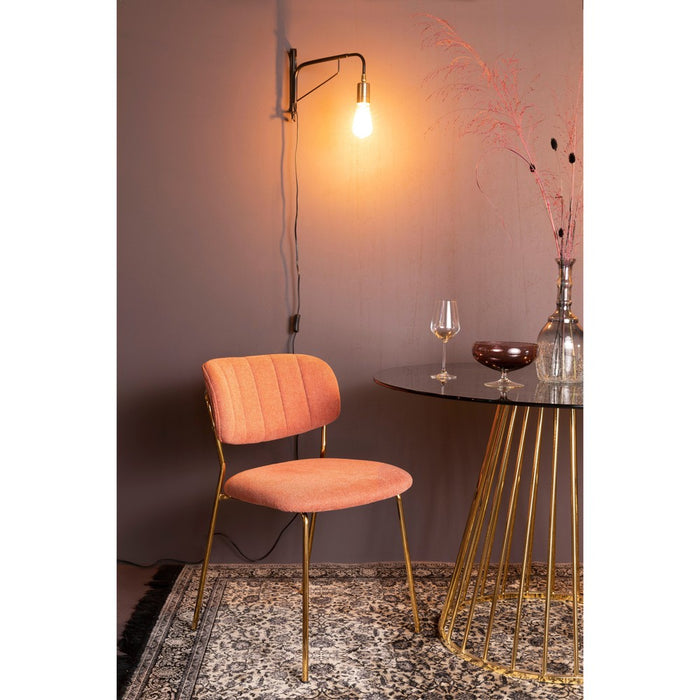 Wandlamp Lasse Metaal Zwart 38x4 cm E27-Tafellampen-Creating Home