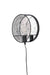 Wandlamp Lea Metaal Zwart Ø25.5x11 cm E27-Tafellampen-Creating Home