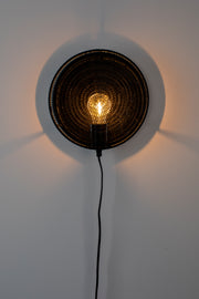 Wandlamp Lea Mooi Metal Zwart 25.5x25.5x11 cm-Wandlampen-Creating Home