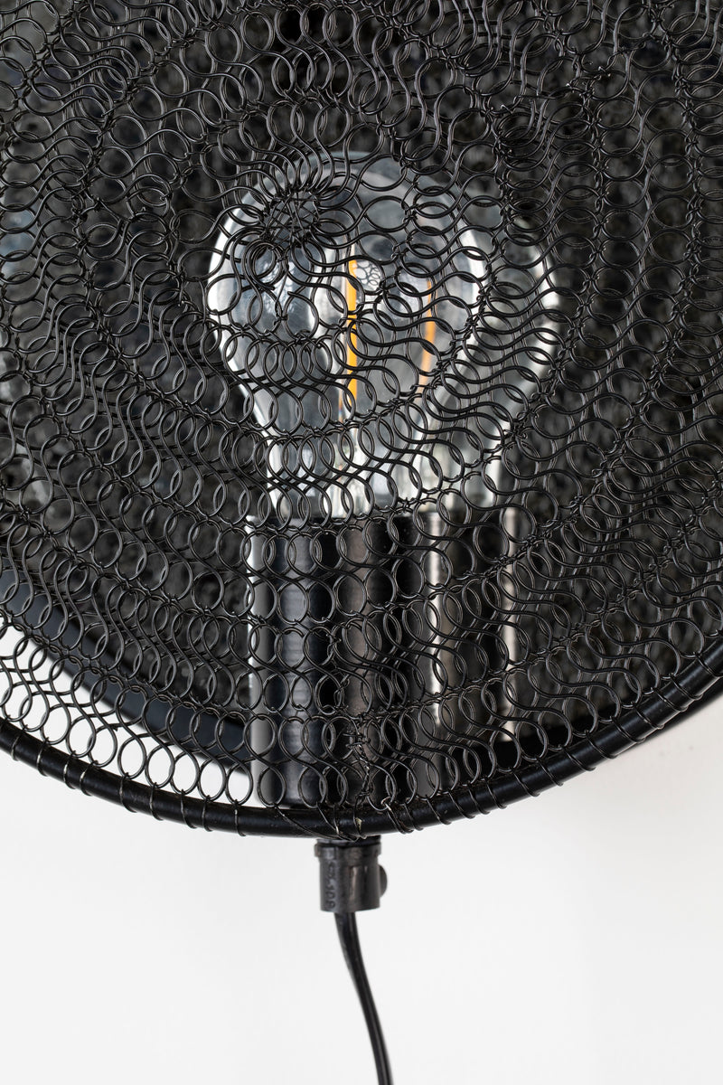 Wandlamp Lea Mooi Metal Zwart 25.5x25.5x11 cm-Wandlampen-Creating Home