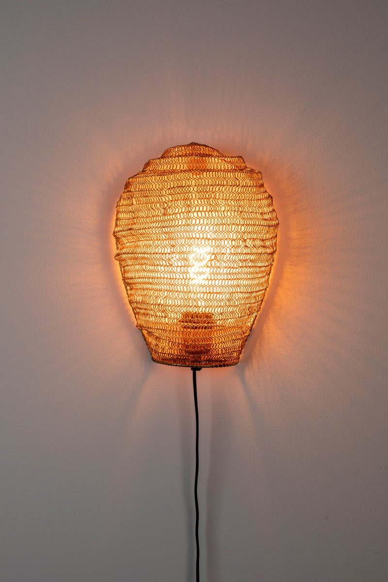 Wandlamp Lena Kun Metal Goud 31x24x12 cm-Wandlampen-Creating Home