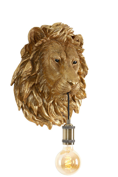 Wandlamp Lion - Brons - 33.5x19x40.5cm-Wandlampen-Light & Living