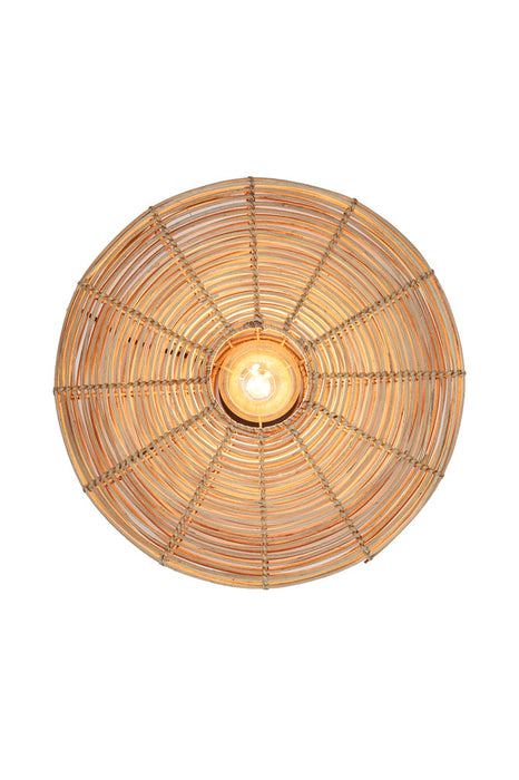 Wandlamp Mataka - Rotan Naturel - Ã˜51x21cm-Wandlampen-Light & Living