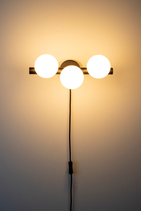 Wandlamp Monica Glas Wit 18.5x38 cm G9-Tafellampen-Creating Home