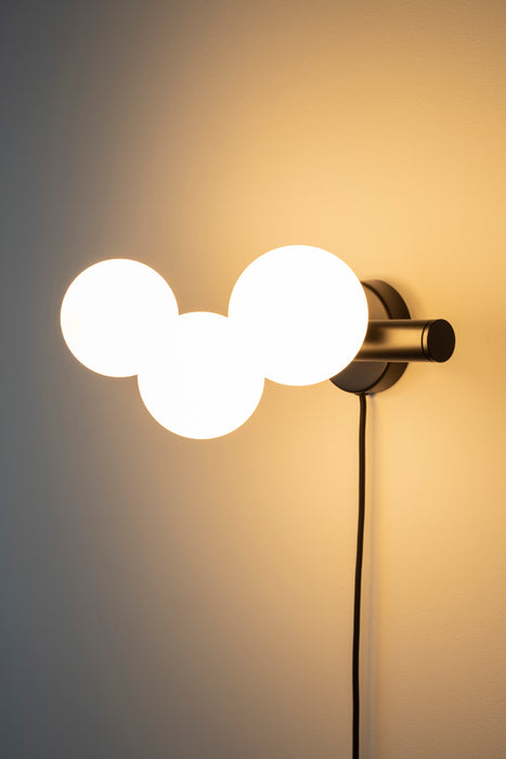 Wandlamp Monica Glas Wit 18.5x38 cm G9-Tafellampen-Creating Home
