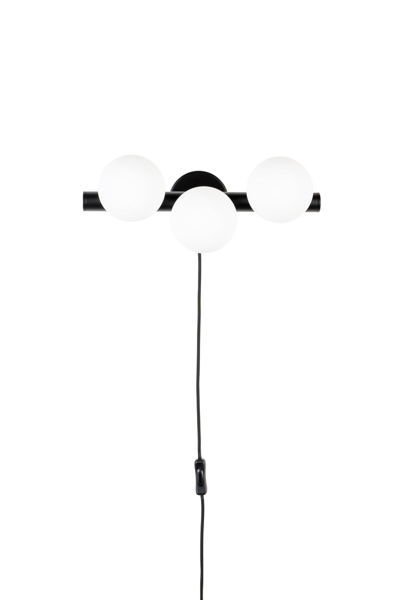 Wandlamp Monica Aanwinst Glass Wit 18.5x38x15 cm-Wandlampen-Creating Home