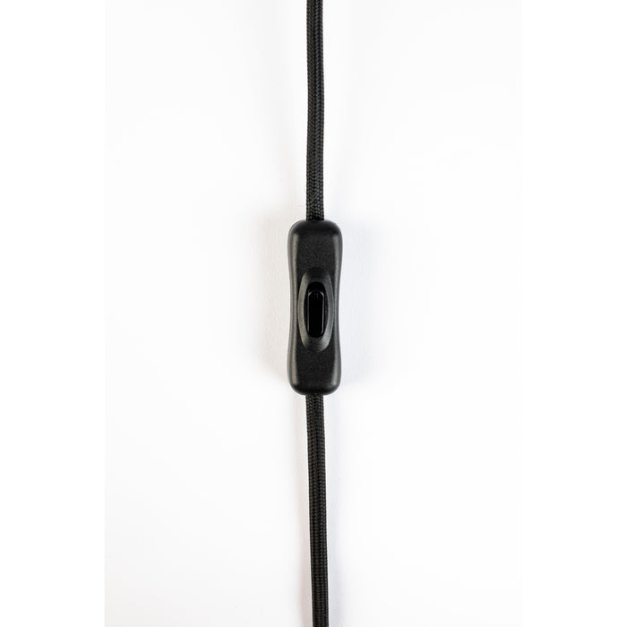Wandlamp Monica Aanwinst Glass Zwart 18.5x38x15 cm-Wandlampen-Creating Home