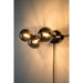 Wandlamp Monica Aanwinst Glass Zwart 18.5x38x15 cm-Wandlampen-Creating Home