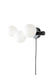 Wandlamp Monica Glas Wit 18.5x38 cm G9-Tafellampen-Creating Home