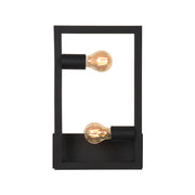 Wandlamp Quadrato Metaal Zwart 10x20x40 cm-Wandlampen-LABEL51
