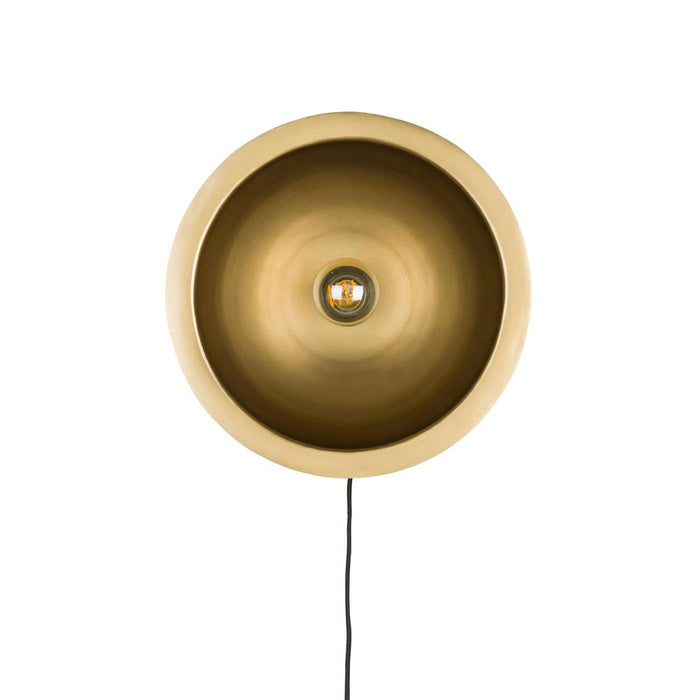 Wandlamp Sunny Rond L Metaal Zwart 15x30 cm E27-Tafellampen-Creating Home