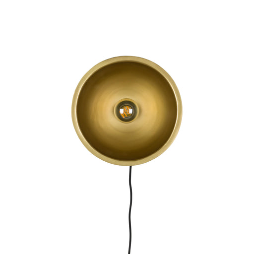 Wandlamp Sunny Rond L Metaal Zwart 15x30 cm E27-Tafellampen-Creating Home