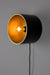 Wandlamp Sunny Rond M Metaal Zwart 18x24 cm E27-Tafellampen-Creating Home