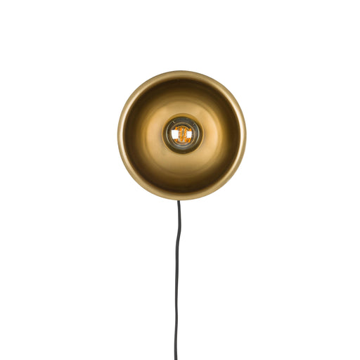 Wandlamp Sunny Rond S Metaal Zwart 17x15 cm E27-Tafellampen-Creating Home