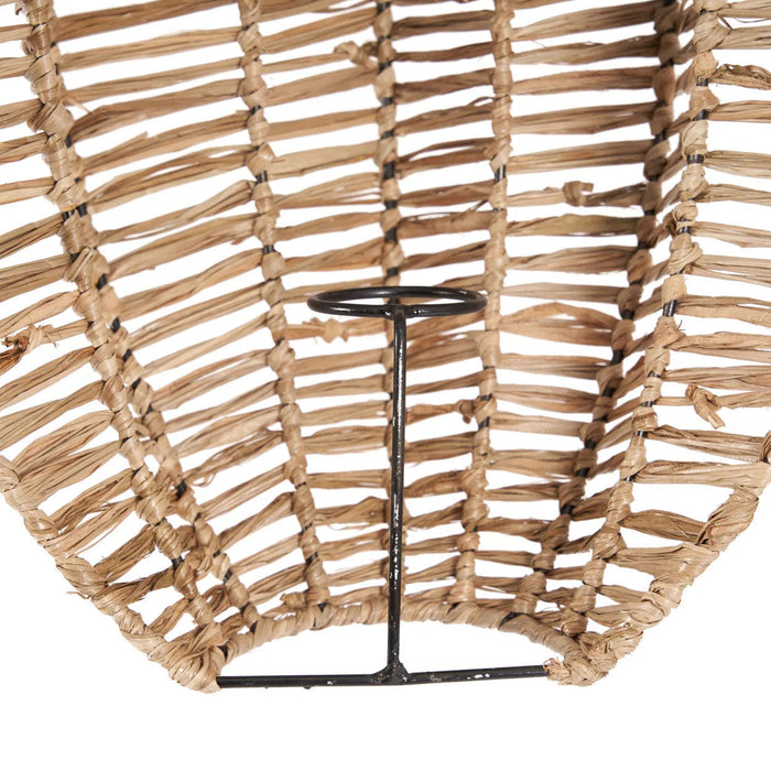 Wandlamp The Perfect Raffia Beige 30x15x40 cm-Wandlampen-Bazar Bizar