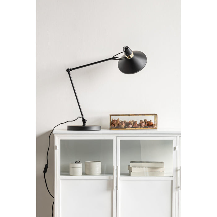 Wandlamp Verlicht Je Steel Zwart 22x22x70 cm-Tafellampen-Creating Home
