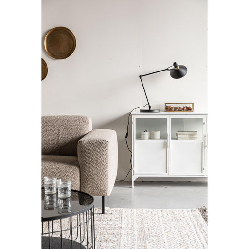 Wandlamp Verlicht Je Steel Zwart 22x22x70 cm-Tafellampen-Creating Home