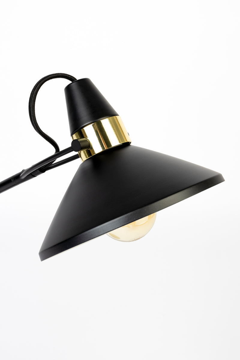 Wandlamp Verlicht Je Steel Zwart 22x22x70 cm-Tafellampen-Creating Home