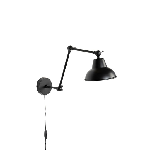Wandlamp Xavi Metaal Zwart 17x17 cm E27-Tafellampen-Creating Home