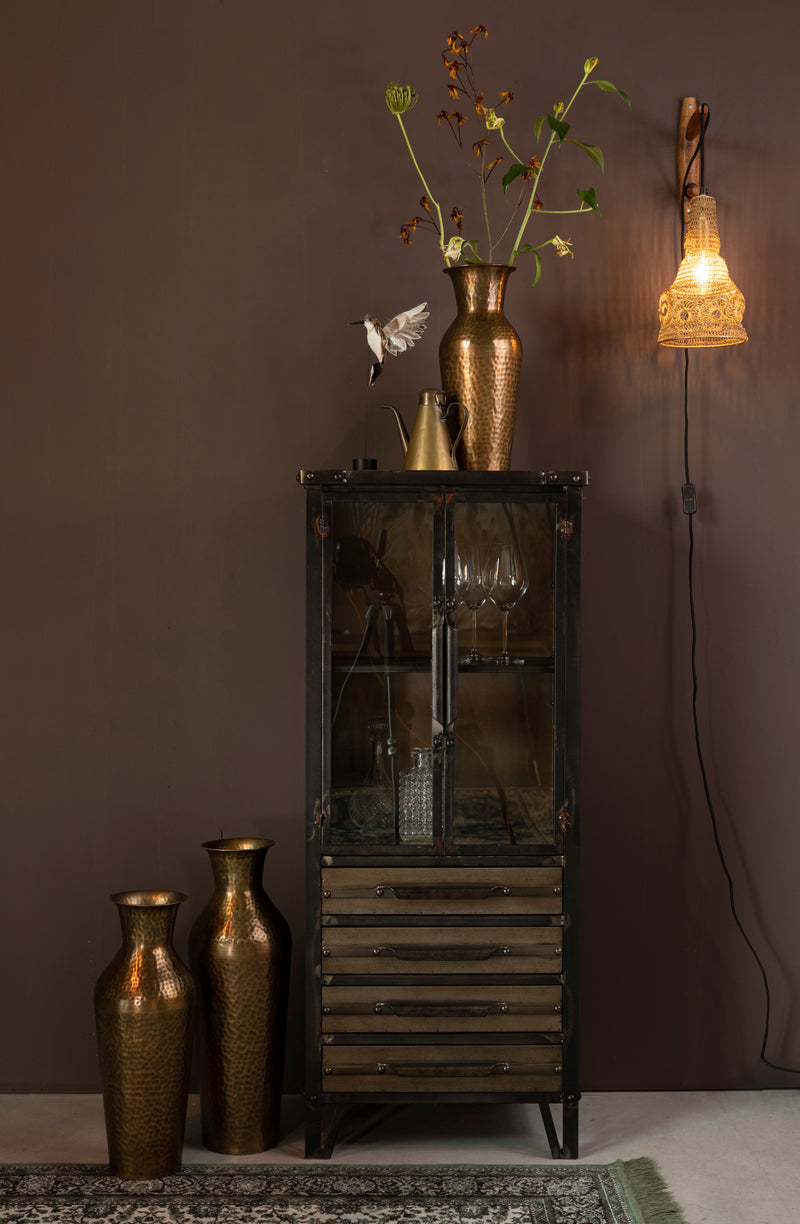 Wandlamp Zoek Naar Iron Goud 18x17x47 cm-Wandlampen-Creating Home