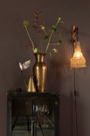 Wandlamp Zoek Naar Iron Goud 18x17x47 cm-Wandlampen-Creating Home