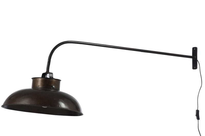 Wandlamp Zwart Ijzer 36 cm 36.5x100x45 cm-Wandlampen-J-Line