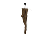 Wandlamp met Ovale Kap-38x19x90-Bruin/Beige-Teak/Stof-Wandlampen-HSM Collection