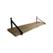 Wandplank - 100x25x20 - Naturel/zwart- Mangohout/ijzer-Wandplanken-HSM Collection