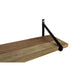 Wandplank - 100x25x20 - Naturel/zwart- Mangohout/ijzer-Wandplanken-HSM Collection