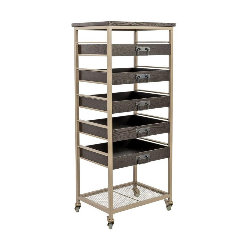 Wandplank Botan S MDF, Metaal Grijs 52x38 cm-Wandplanken-Creating Home