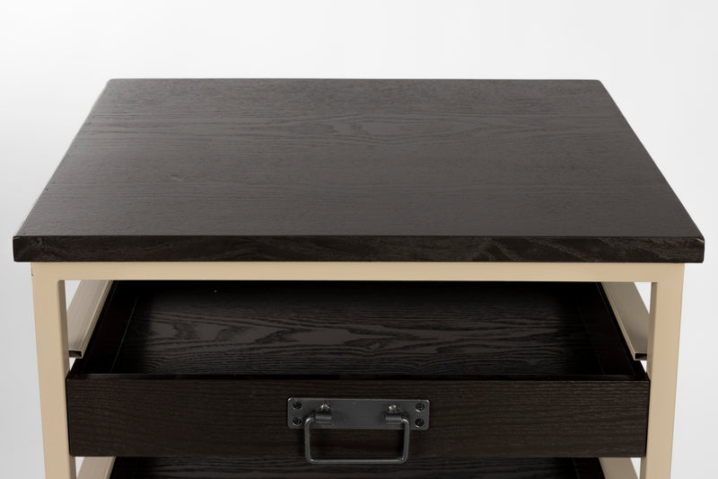 Wandplank Botan S MDF, Metaal Grijs 52x38 cm-Wandplanken-Creating Home