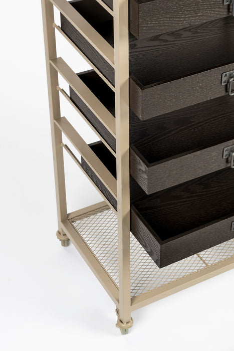 Wandplank Botan S MDF, Metaal Grijs 52x38 cm-Wandplanken-Creating Home