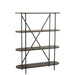 Wandplank Bruin Ijzer Ovaal 33x120 cm-Wandplanken-J-Line