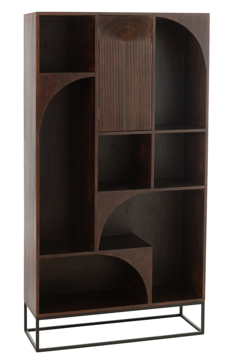 Wandplank Bruin Mangohout hout 33x90 cm-Wandplanken-J-Line